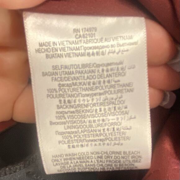 🍷 BCBGeneration Burgundy Pleather Mini Dress NWT - Picture 16 of 16